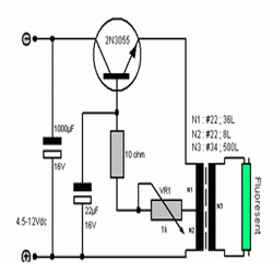 Rangkaian Lampu Darurat Inverter Sederhana