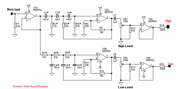 Cara Membuat Rangkaian Crossover Aktif 18dB Per Oktaf 2 Way