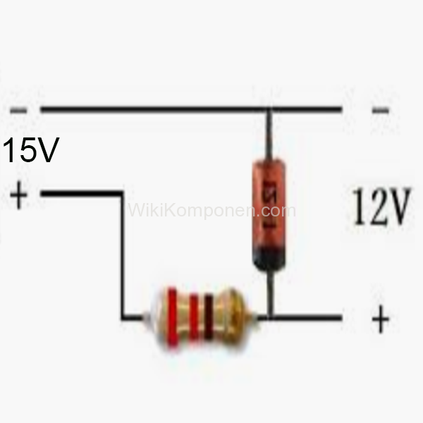 Menurunkan Tegangan Arus DC atau VDC Menggunakan Resistor dan Zener